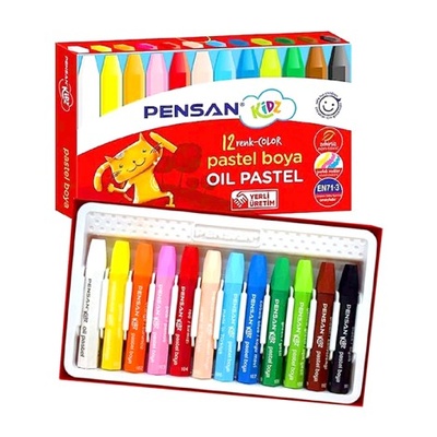 Pensan Kidz Pastel Boya Kalemi 12 Renk 
